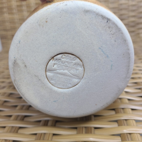 Cold Mountain Pottery Coffee Mug Clearwater Lodge Aspen Leaves Engraved Blue - Picture 13 of 13